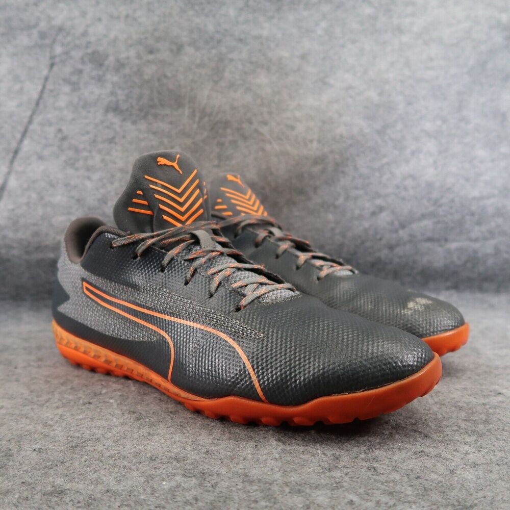 Puma Shoes Mens 13 Soccer Cleat Athletic Sport Ignite ST Football Boots Gray Low
